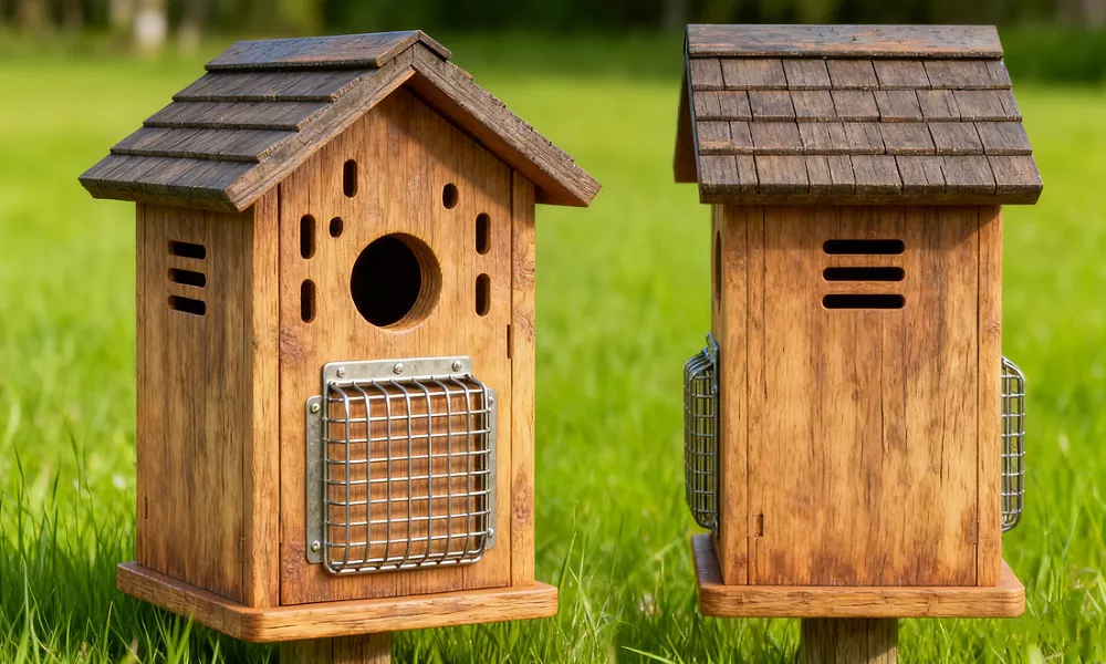 Classic Wooden Bluebird House Plan