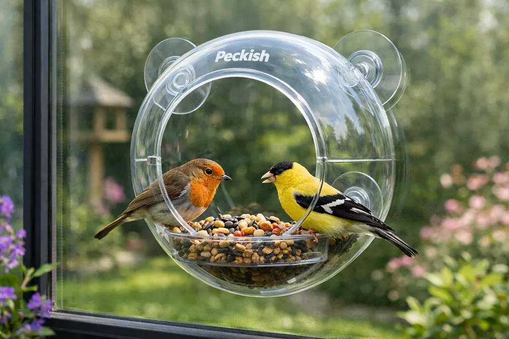Peckish Globe Window Feeder