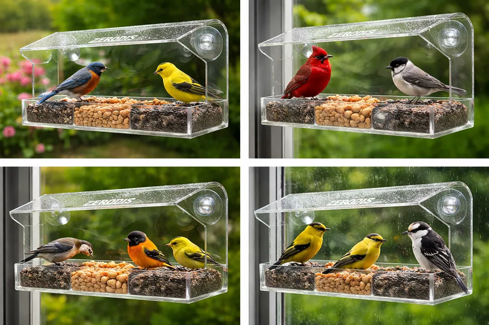 Zerodis Window Bird Feeder